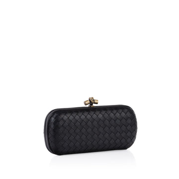 Bottega Veneta Leather Stretch Knot Clutch