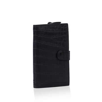 Bottega Veneta Nero Crocodile Wallet