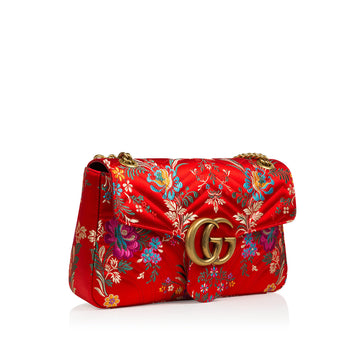 Gucci CS Marmont Floral-Jacquard Bag