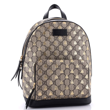 Zip Pocket Backpack Printed VS Coated Canvas Small