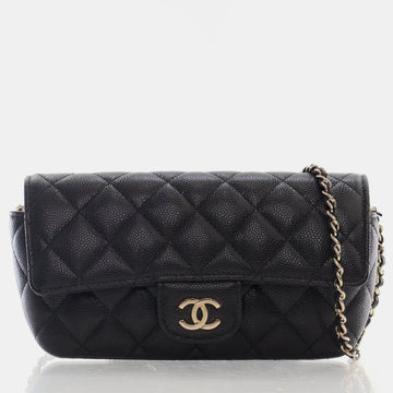Black Caviar Glasses Case on Chain w/Tags