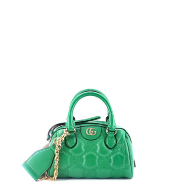 Ophidia Convertible Boston Top Handle Bag VS Matelasse Leather Mini