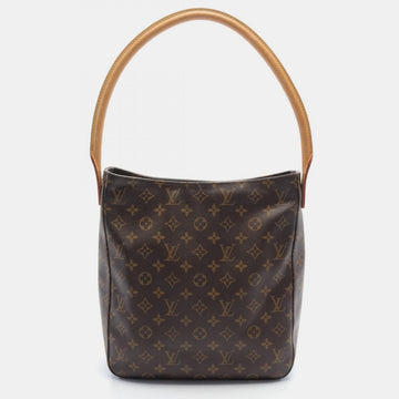 Brown Canvas Looping GM Shoulder Bag