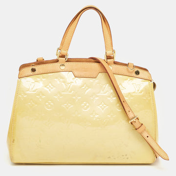 Jaune Passion Monogram Vernis Brea MM Bag