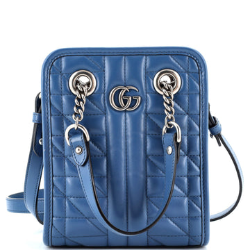 VS Marmont Handle Crossbody Bag Matelasse Leather Mini