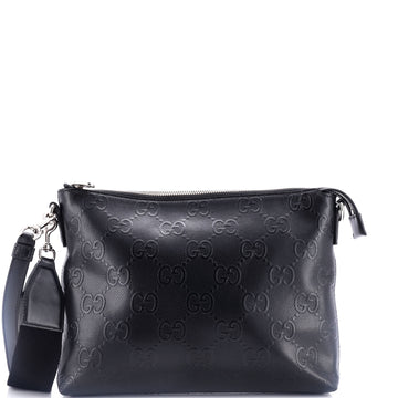 Convertible Messenger Bag VS Embossed Perforated Leather Medium