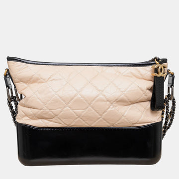 Quilted Large Gabrielle Hobo Bag - '10s Beige Leather