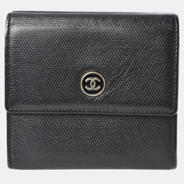 Black Leather CC Bifold Wallet