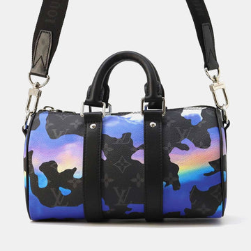 Black Monogram Eclipse Canvas Sunset Keepall Bandouliere 25 Duffel Bag