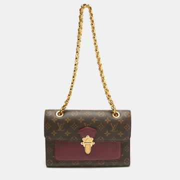 Raisin Monogram Canvas Victoire Bag