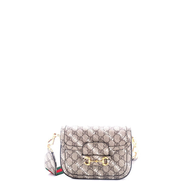 x Balenciaga The Hacker Project Horsebit 1955 Shoulder Bag VS Coated Canvas Mini