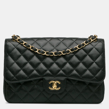 Jumbo Classic Caviar Double Flap Bag