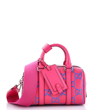 Duffle Bag VS Embossed Perforated Leather Mini