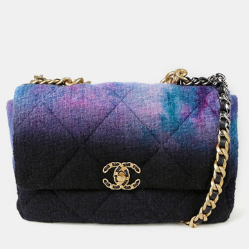 Multicolour Ombre Wool Large 19 Shoulder Bag