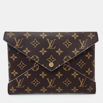 Brown Monogram Canvas Kirigami Clutch Bag