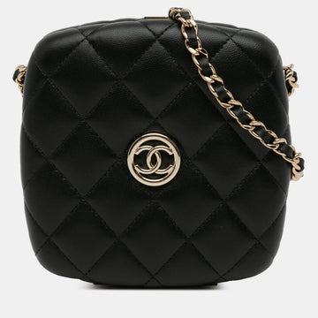 Quilted Lambskin Compact Vanity Case