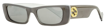 Gucci Women's Rectangular Sunglasses VS0516S 002 Gray 52mm