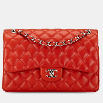 Jumbo Classic Lambskin Double Flap