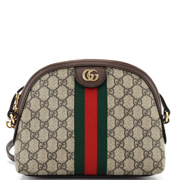 GUCCI Ophidia Dome Shoulder Bag GG Coated Canvas Small