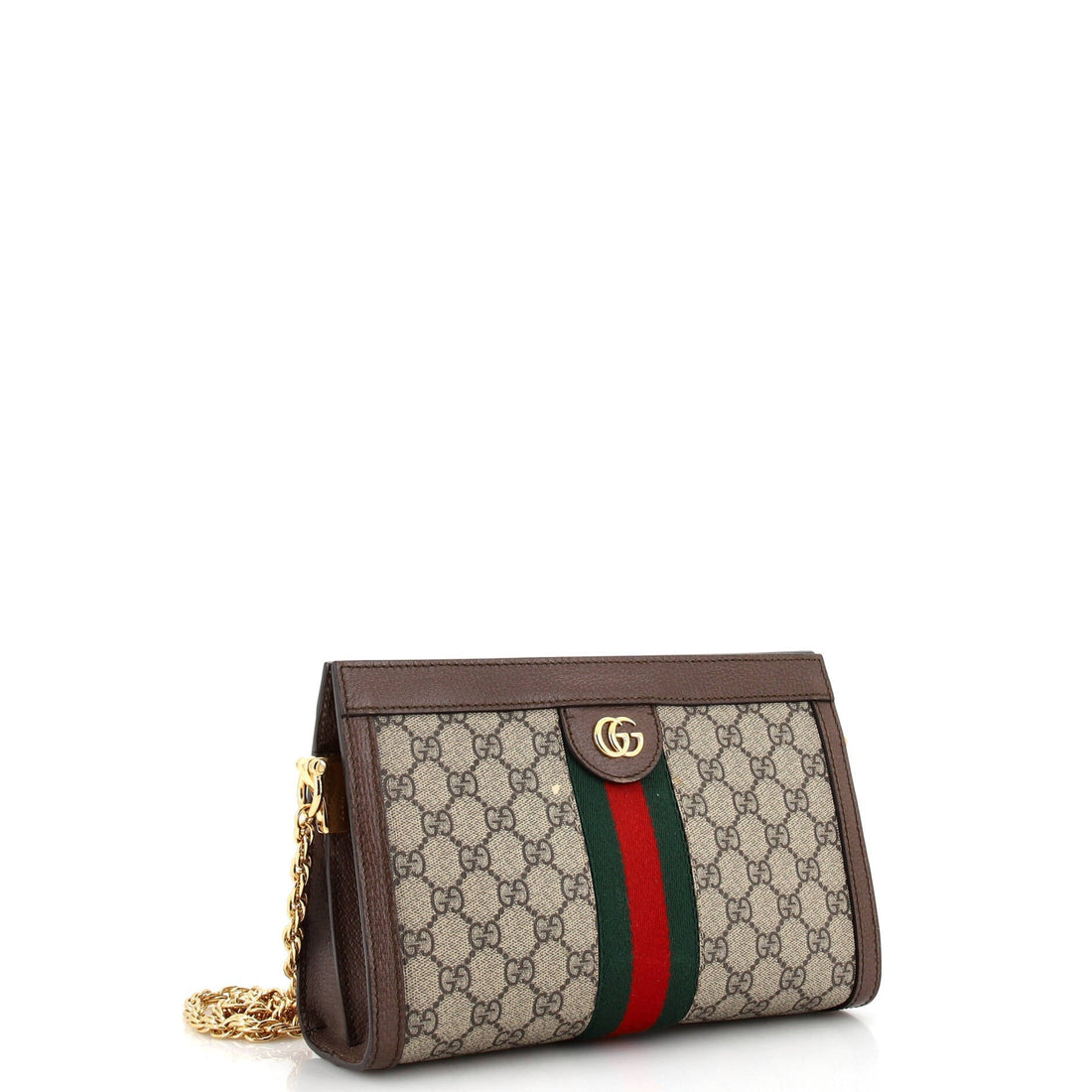 Ophidia Chain Shoulder Bag VS Coated Canvas Small