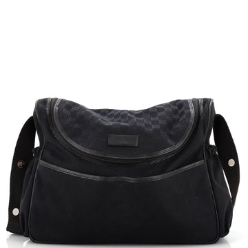 GUCCI Diaper Crossbody Bag GG Canvas