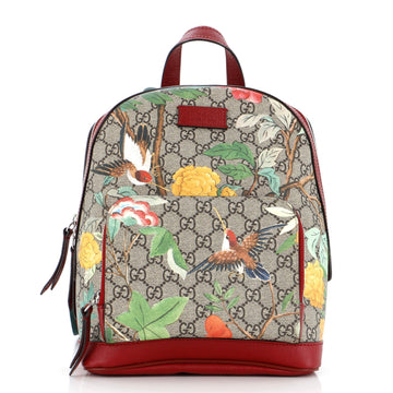 GUCCI Zip Pocket Backpack Tian Print GG Coated Canvas Small