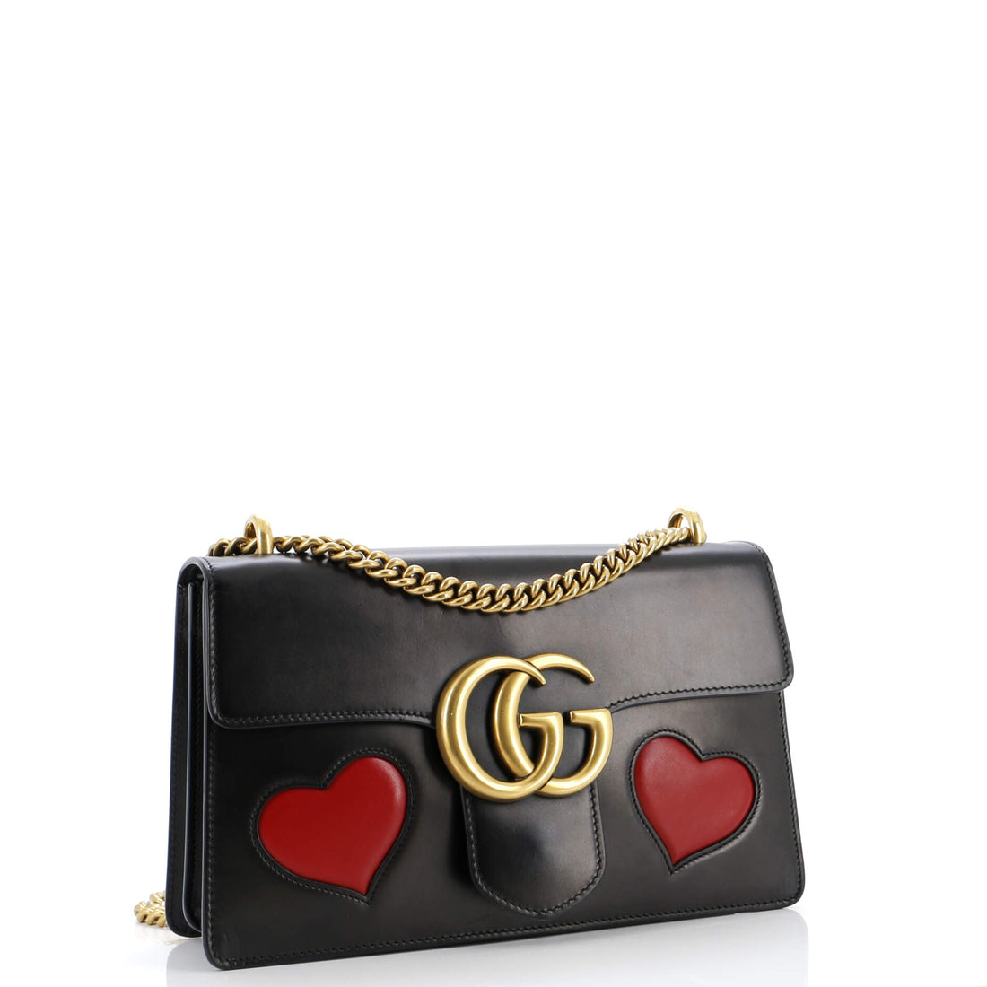 Marmont Chain Shoulder Bag Patchwork Leather Medium