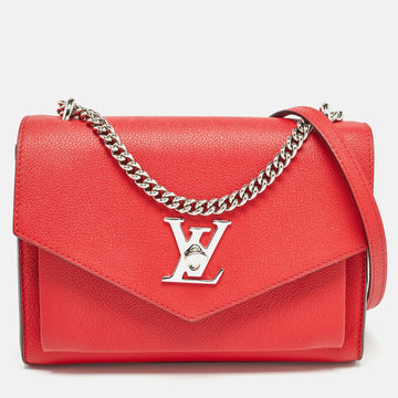 Red Leather My Lockme BB Bag