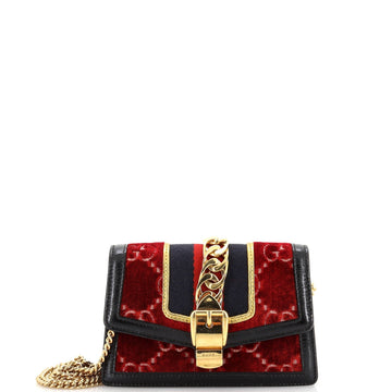 Sylvie Chain Shoulder Bag VS Velvet Super Mini