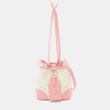 Ecru/Beige/Pink Jacquard Since 1854 Noe Shoulder Bag