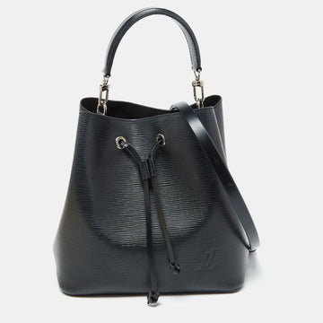 Black Epi Leather NeoNoe MM Bag