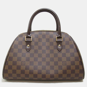 Brown Damier Ebene Canvas Rivera MM Top Handle Bag