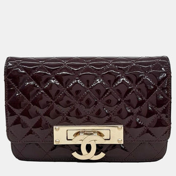 Patent WOC Mini Crossbody Bag