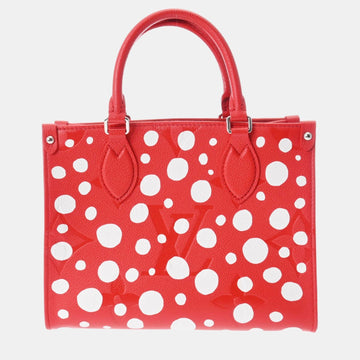 Red Yayoi Kusama Infinity Dots Monogram Empreinte Giant PM OnTheGo Tote