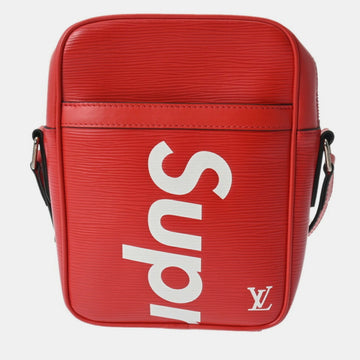 Red/White Epi Leather Danube PM Shoulder Bag