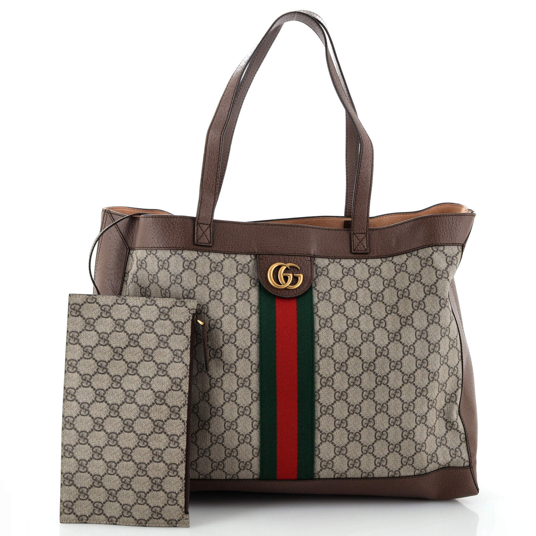 Ophidia Soft Open Tote VS Coated Canvas East West