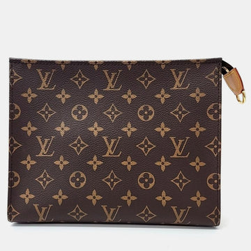Brown Monogram Canvas Toiletry Pouch on Chain