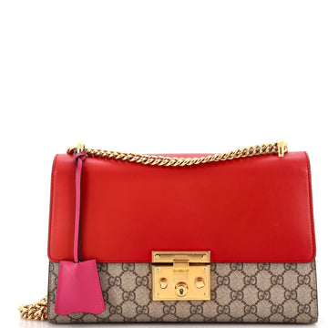 Padlock Shoulder Bag VS Coated Canvas and Leather Medium