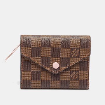 Damier Ebene Canvas Victorine Wallet