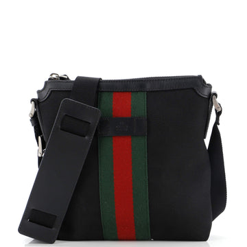 GUCCI Web Messenger Bag Techno Canvas Small