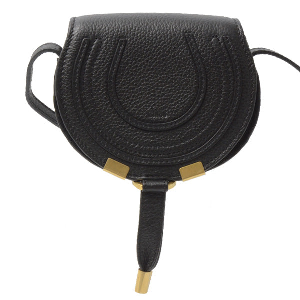 Chloe Marcie Nano Saddle Bag Black