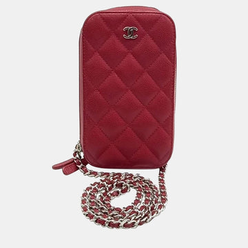 Red Tone Caviar Mini Crossbody Bag A70655