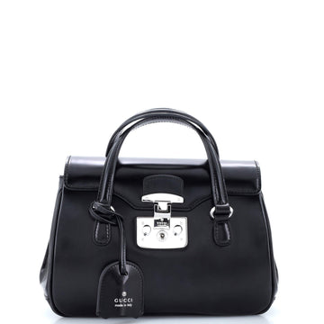 Lady Lock Satchel Leather Small