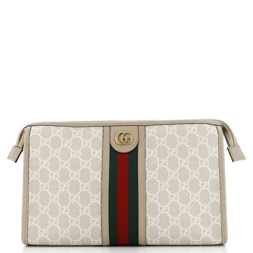 Ophidia Toiletry Case VS Coated Canvas with Leather