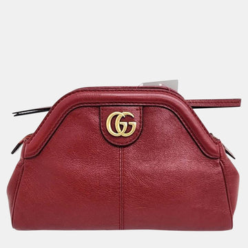 Red Leather Rebelle Small Shoulder Bag