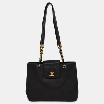 Black Caviar Leather Supermodel bag