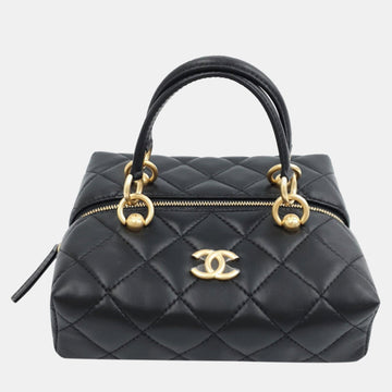 Black Leather Shoulder Bag