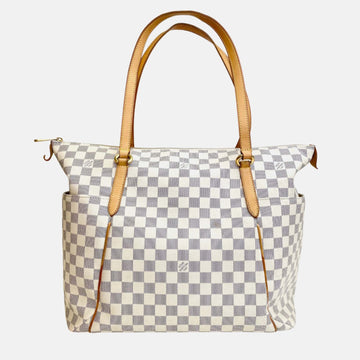 White Damier Azur Canvas Totally GM Satchel