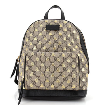 GUCCI Zip Pocket Backpack Printed GG Coated Canvas Small