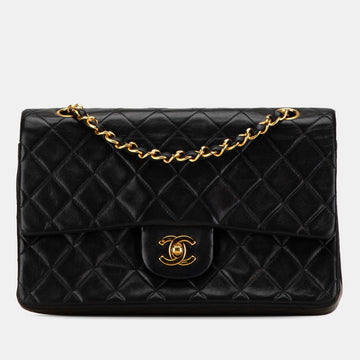 Medium Classic Lambskin Double Flap Bag
